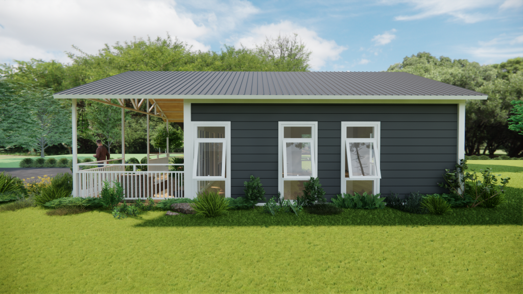 24' x 24' MODULAR UNIT “SCHEME C” right side view