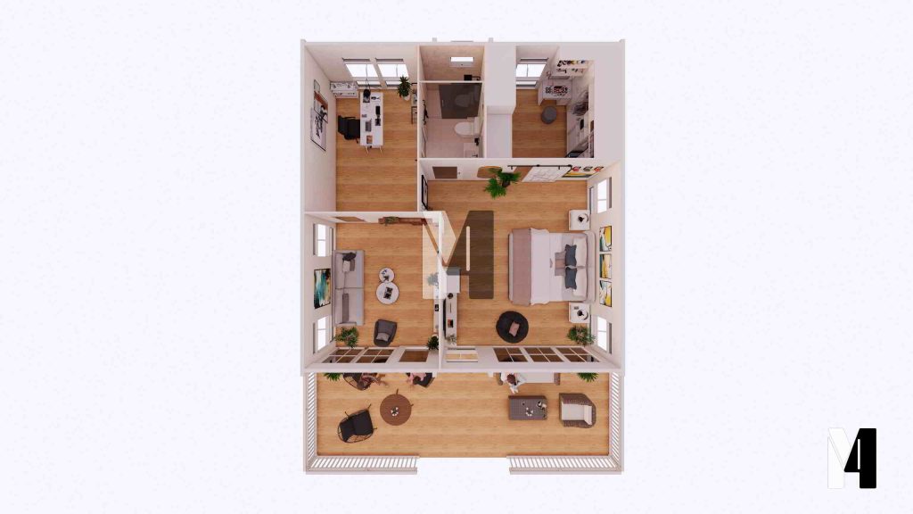 24' x 24' modular unit scheme 'a' 03 v3