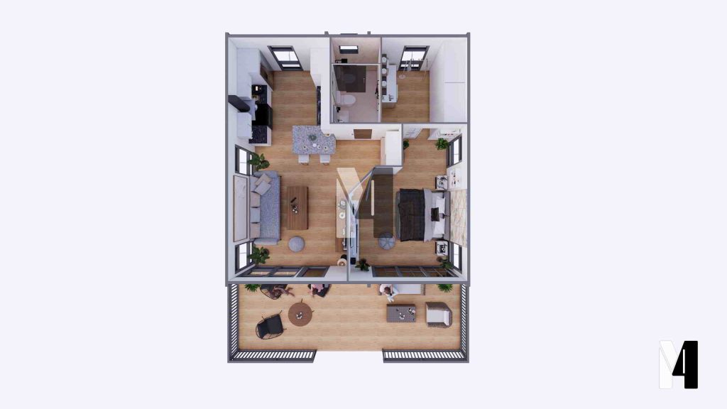 24' x 24' modular unit scheme 'c' 05 v3